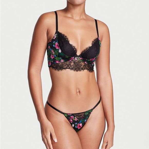 Victorias Secret So Obsessed Unlined Sexy Corset Top Bustier bra Moonlit Xsmall - Picture 8 of 10